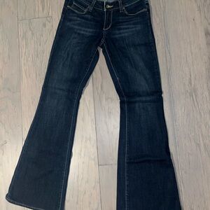 Women's Dark Blue Flared Jeans